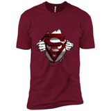 Chicago Bulls And Superman Fans - Premium Short Sleeve T-Shirt
