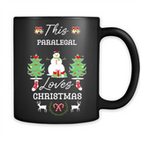 This Paralegal Loves Christmas Tree Shirt with Snowman