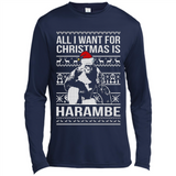 All I Want For Christmas Is Harambe Christmas - Canvas Long Sleeve T-Shirt
