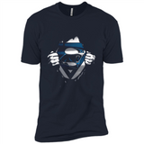 Carolina Panthers And Superman Fans - Premium Short Sleeve T-Shirt