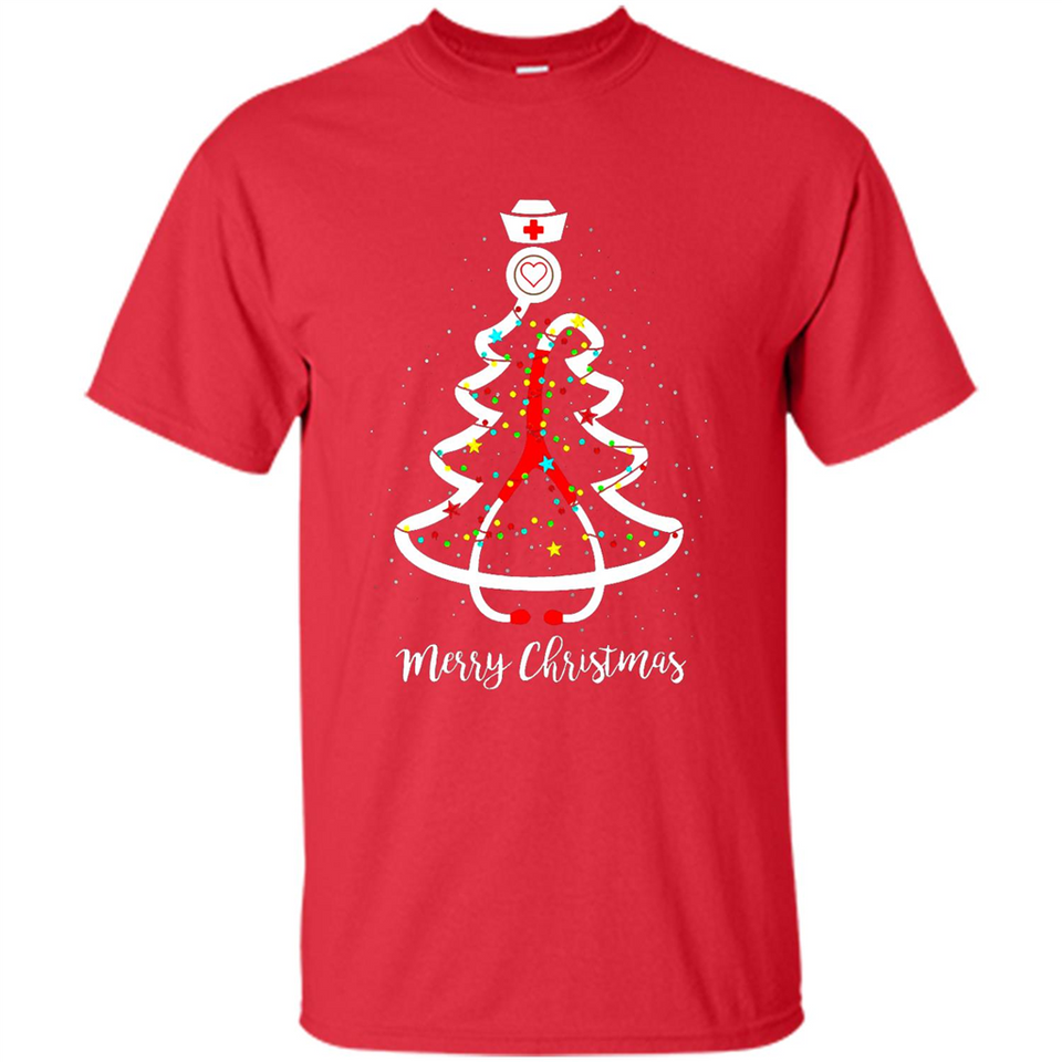Christmas tree Nurse merry Christmas - Shirt