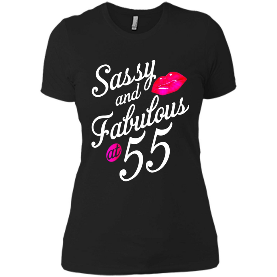 Sassy and Fabulous at 55 - 55th Birthday - Ladies' Boyfriend T-Shirt