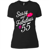 Sassy and Fabulous at 55 - 55th Birthday - Ladies' Boyfriend T-Shirt