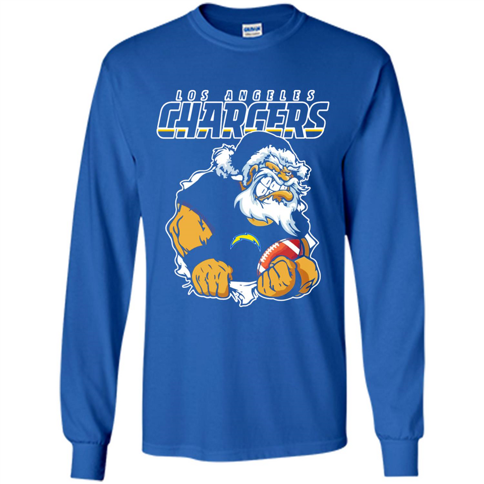 Grumpy Santa Claus Los Angeles Chargers Football Team PINGPONG