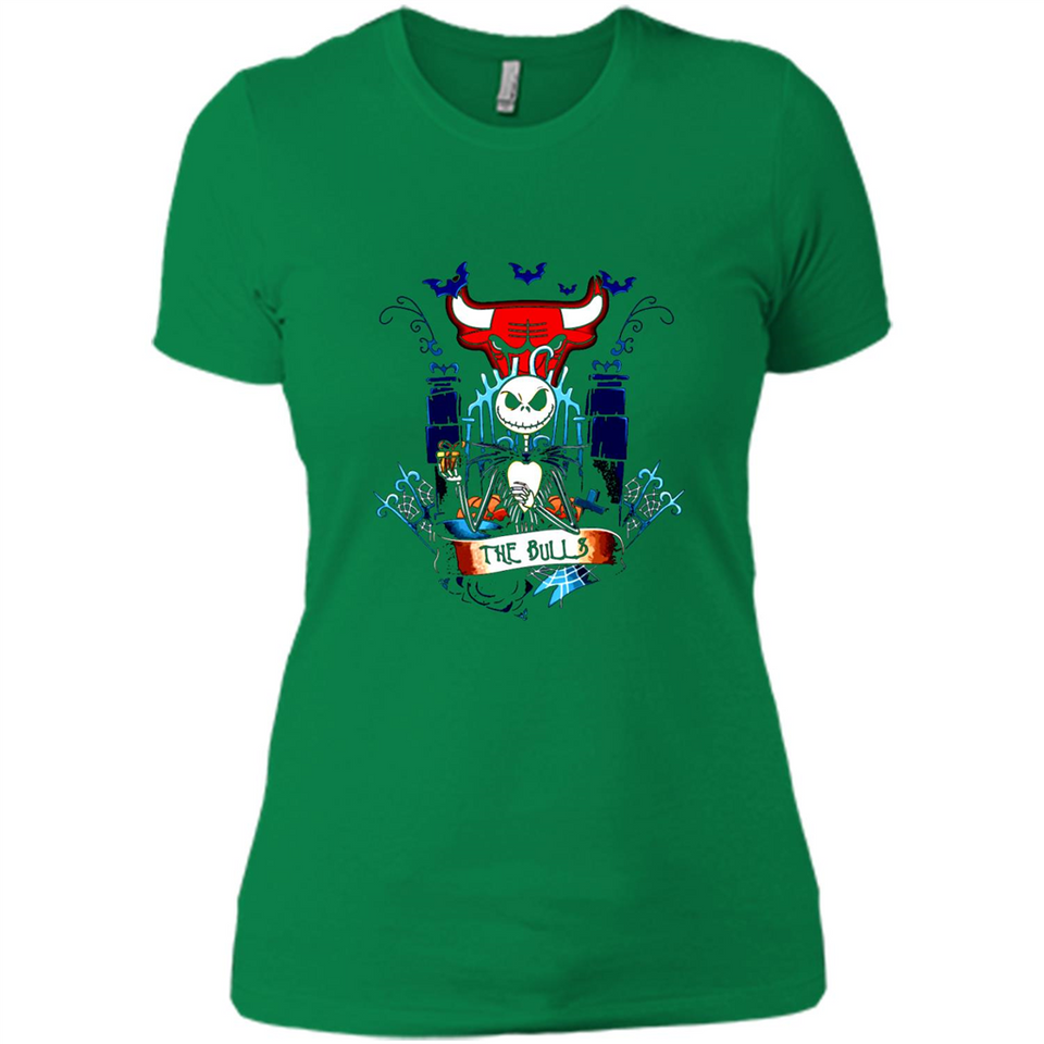 Chicago Bulls Halloween The Nightmare Before Christmas - Ladies' Boyfriend T-Shirt
