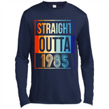 Retro Straight Outta 1985 33 Years Old - Canvas Long Sleeve T-Shirt