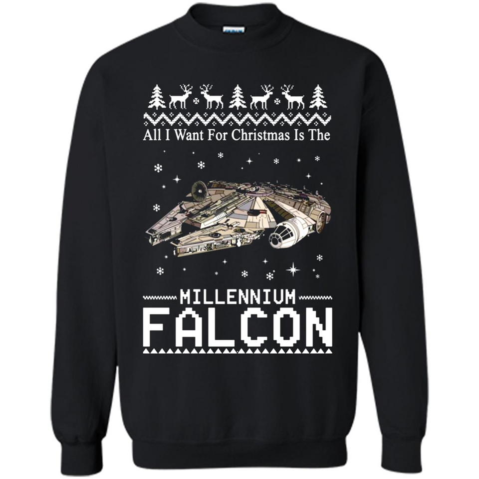 All I Want For Christmas Is The Millennium Falcon ugly PINGPONG