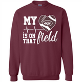New York Jets Football My Heart is on that Field - Sweatshirt