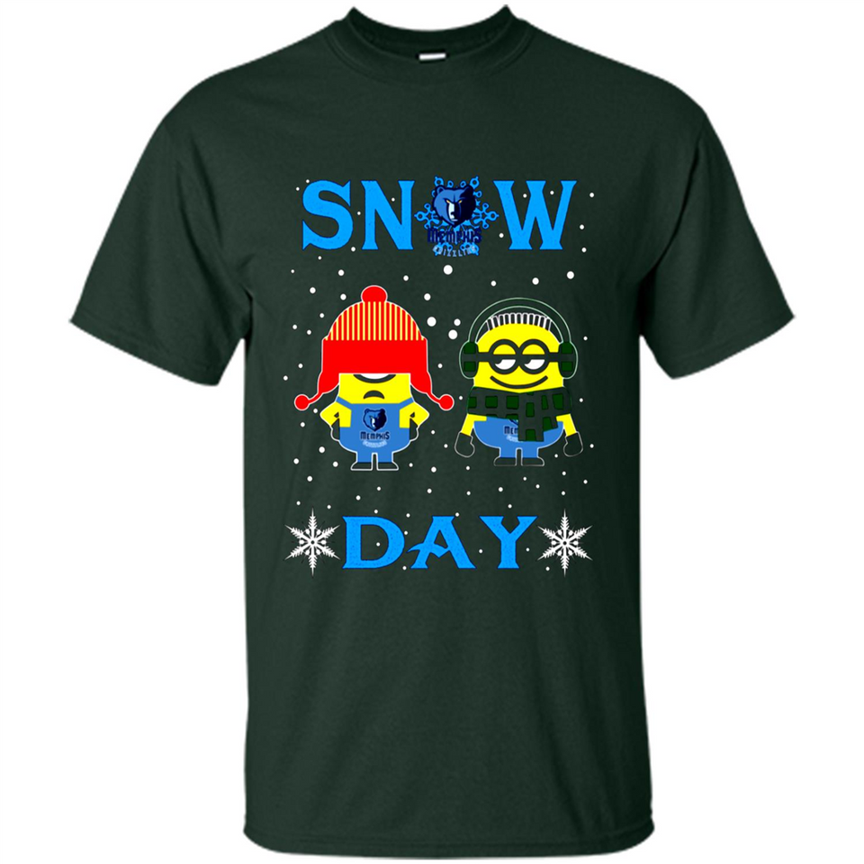 Snow Day Shirt For Memphis Grizzlies Vs Minion Fans pingpong