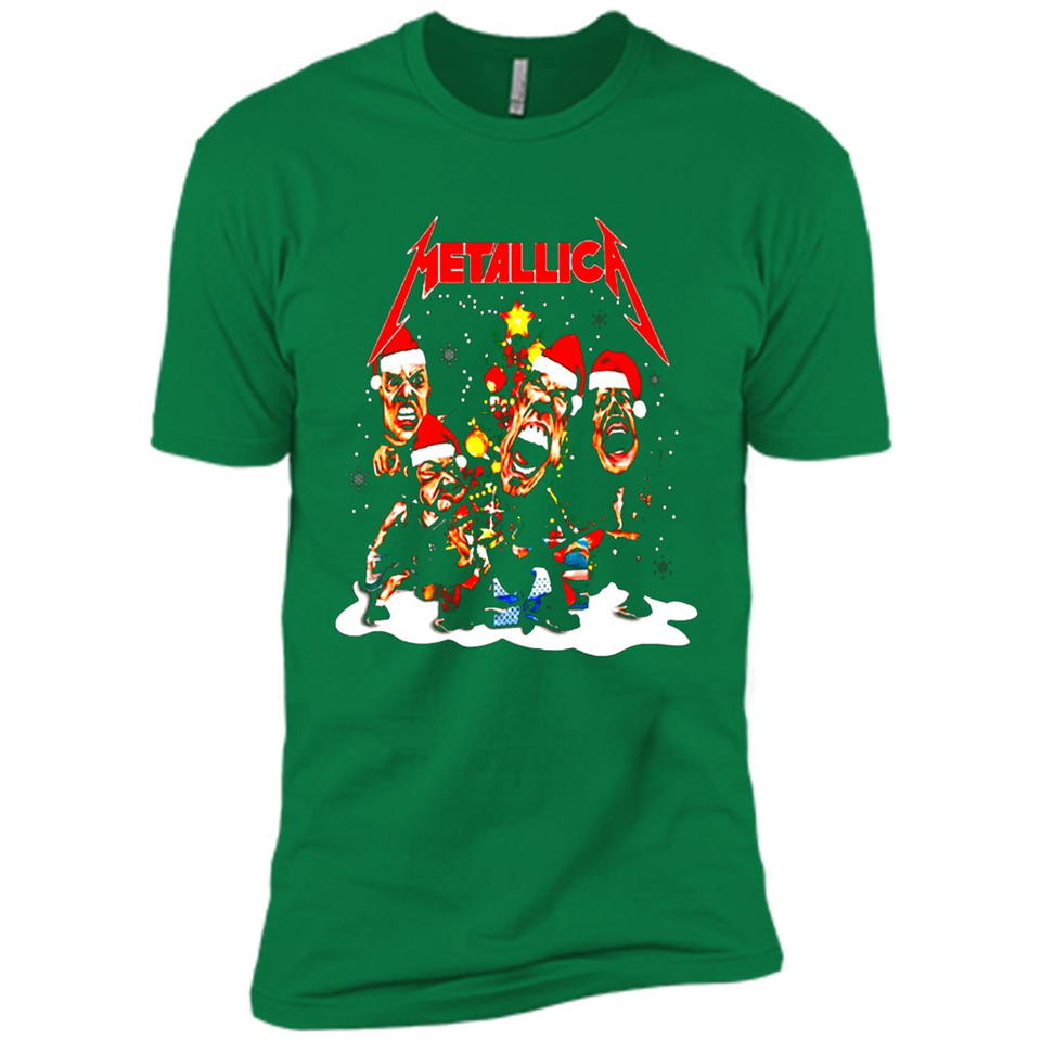 Metallica christmas sweatshirt hoodie long PINGPONG - Premium Short Sleeve T-Shirt