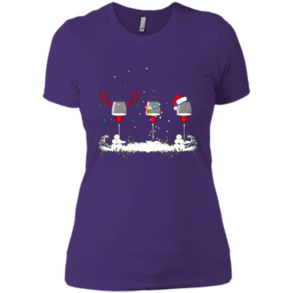 Christmas Red Wine - Merry Xmas T-Shirt - Ladies' Boyfriend T-Shirt