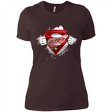 Detroit Red Wings And Superman Fans - Ladies' Boyfriend T-Shirt