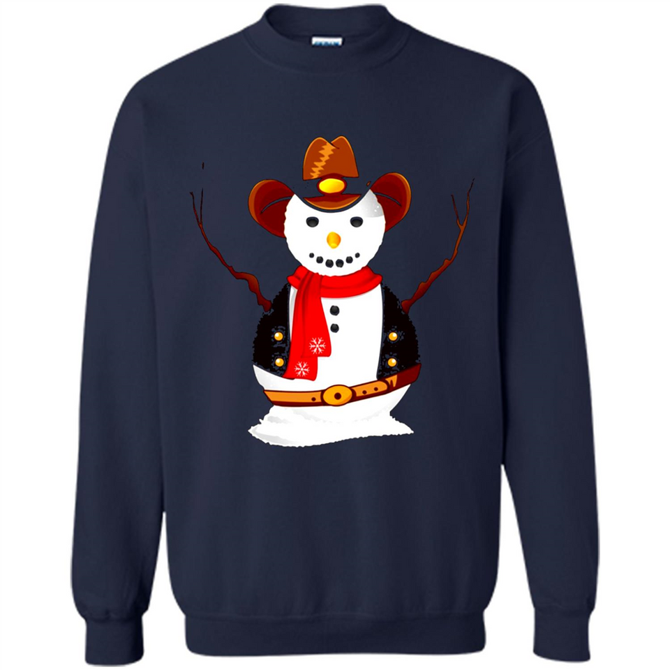 Snowman Cowboy Merry Christmas Xmas