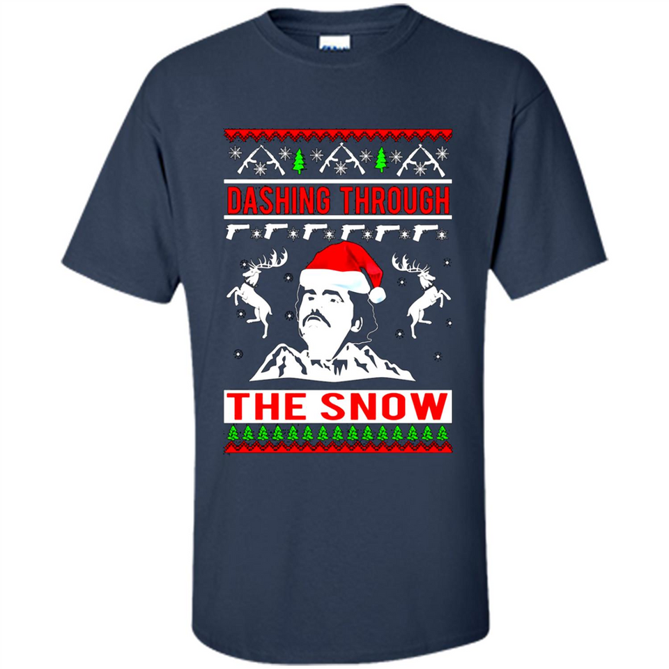 Narcos dashing through the snow Christmas sweatshirt PINGPONG