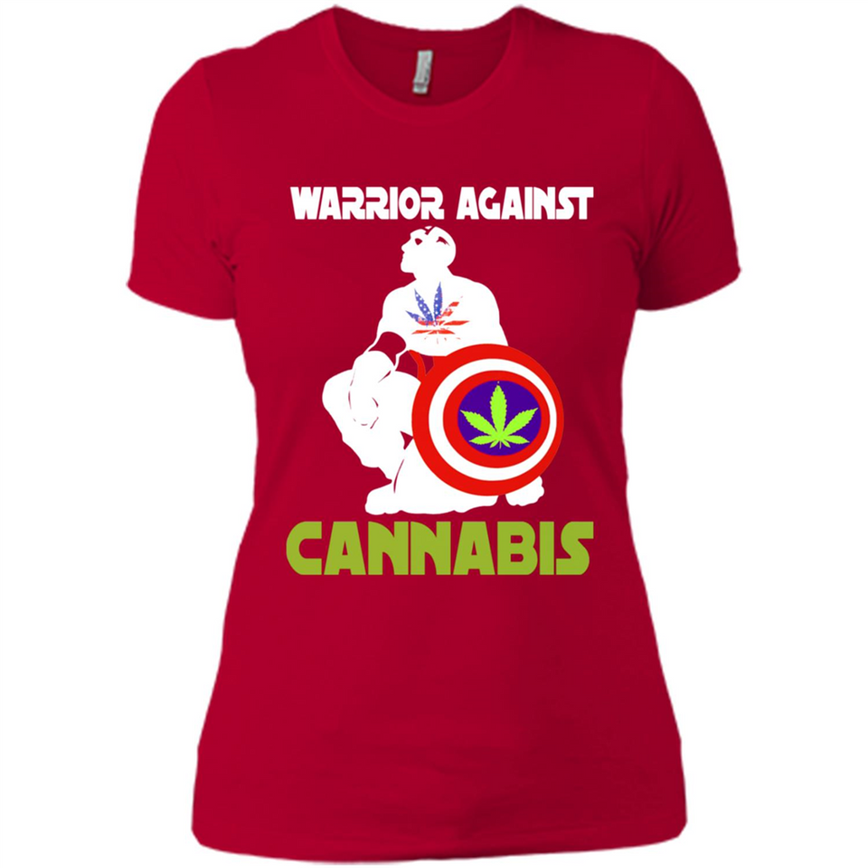 warrior against cannabis - Ladies' Boyfriend T-Shirt