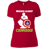warrior against cannabis - Ladies' Boyfriend T-Shirt