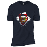 Chicago Blackhawks And Superman Fans - Premium Short Sleeve T-Shirt