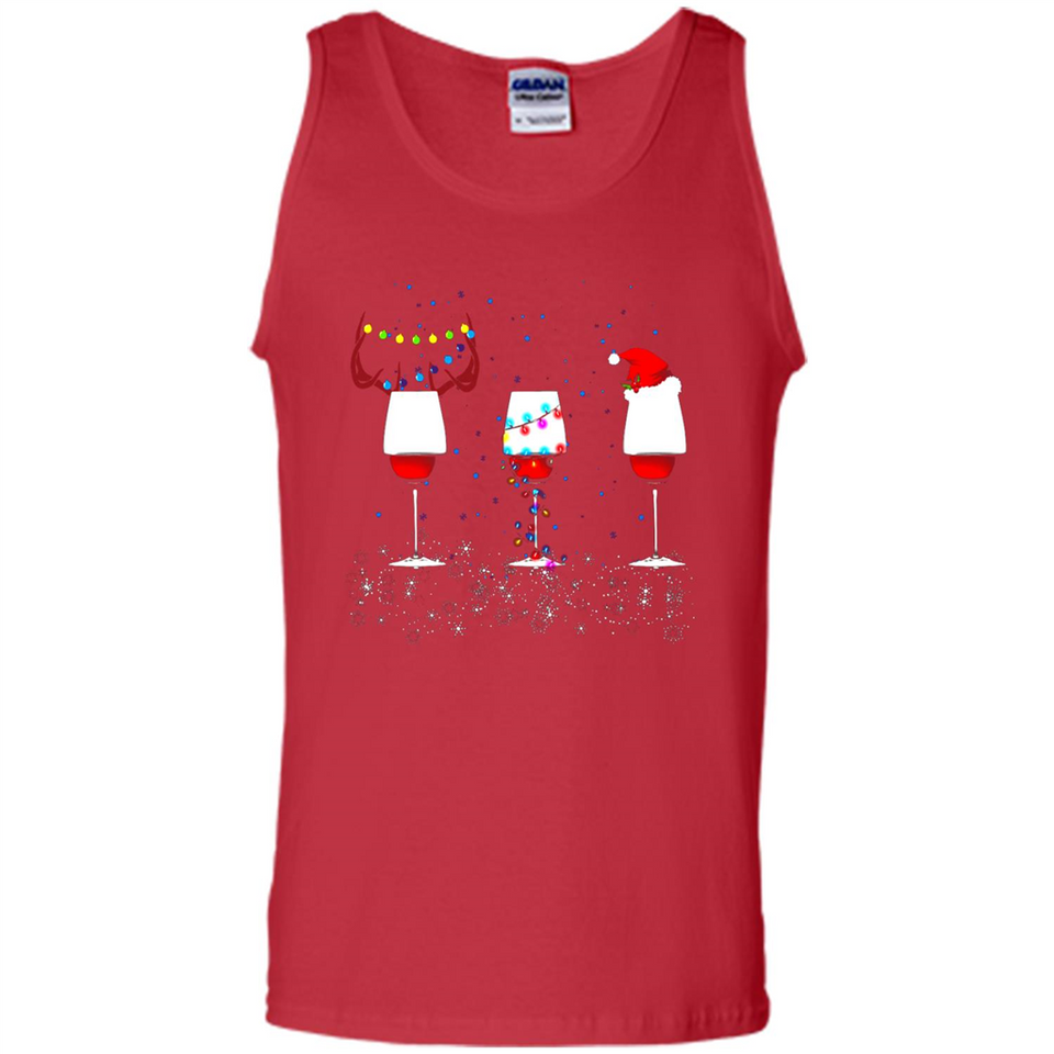 Christmas Red Wine Funny Merry Xmas Sweatshirt - Tank Top