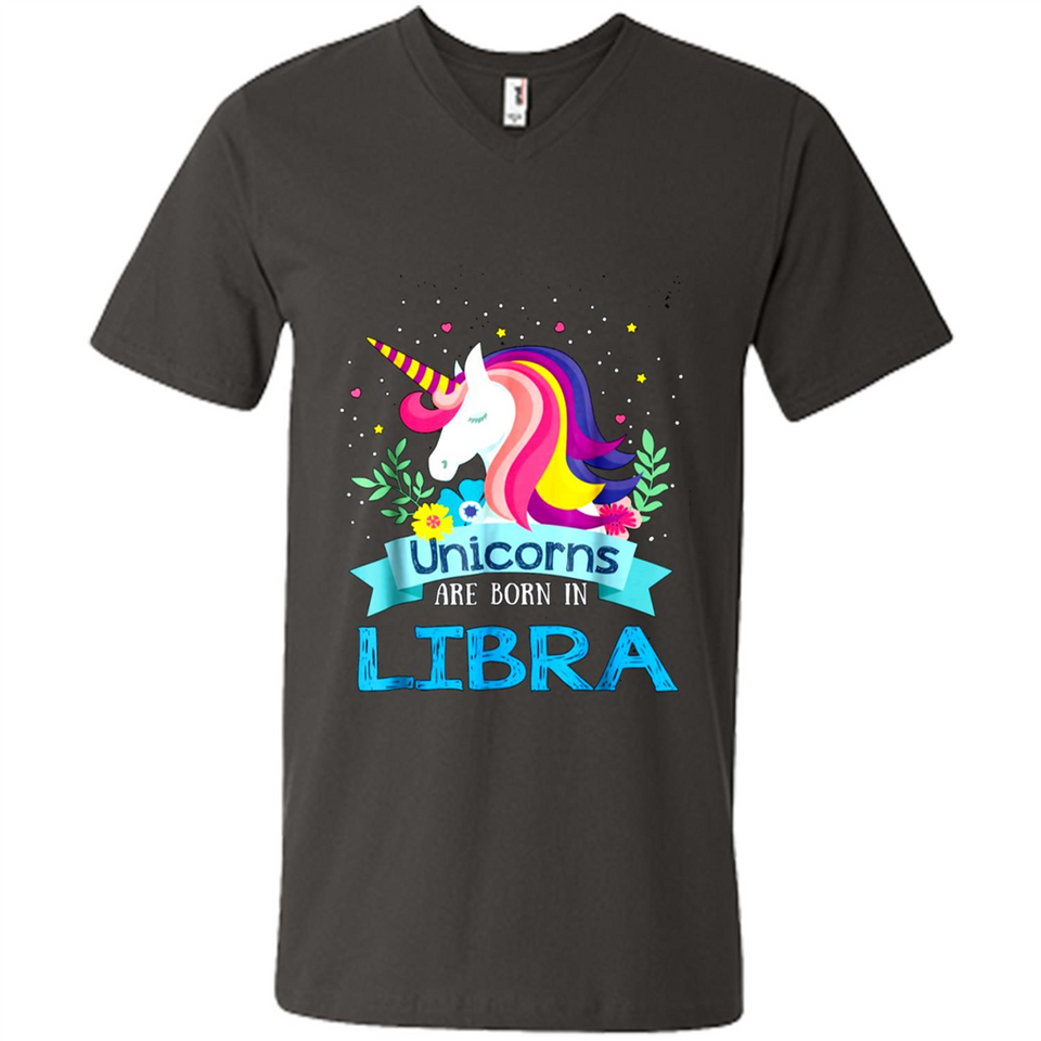 Unicorns are born in Libra Birthday Rainbow Gift Ladies Custom