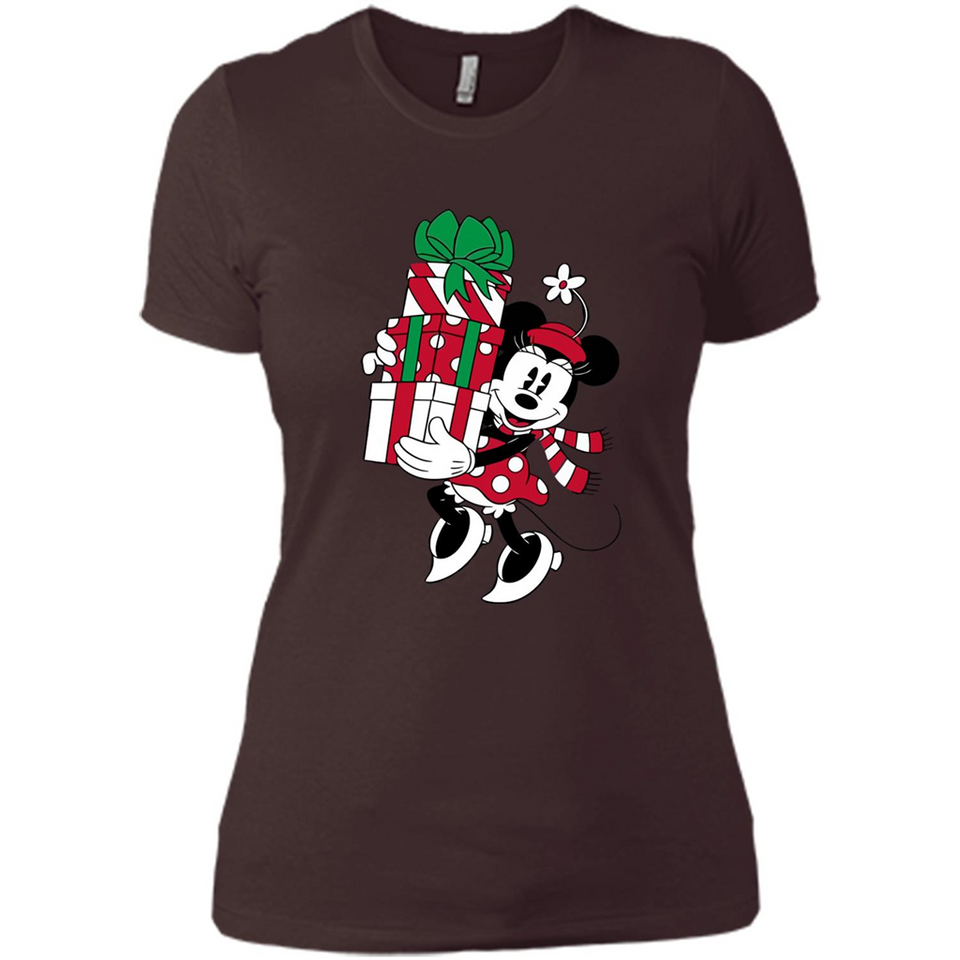 Disney Minnie Mouse Christmas Gift Sweatshirt - Ladies' Boyfriend T-Shirt