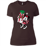 Disney Minnie Mouse Christmas Gift Sweatshirt - Ladies' Boyfriend T-Shirt