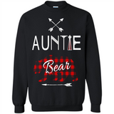 Aunt Shirt Buffalo Plaid Family Camp Bear Tee - Sweatshirt
