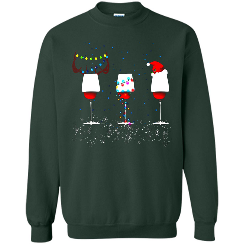 Christmas Red Wine Funny Merry Xmas Sweatshirt - Sweatshirt