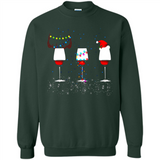 Christmas Red Wine Funny Merry Xmas Sweatshirt - Sweatshirt
