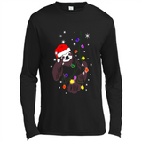 Cute Christmas Choloepus Sloth Santa Led Light Mug - Canvas Long Sleeve T-Shirt