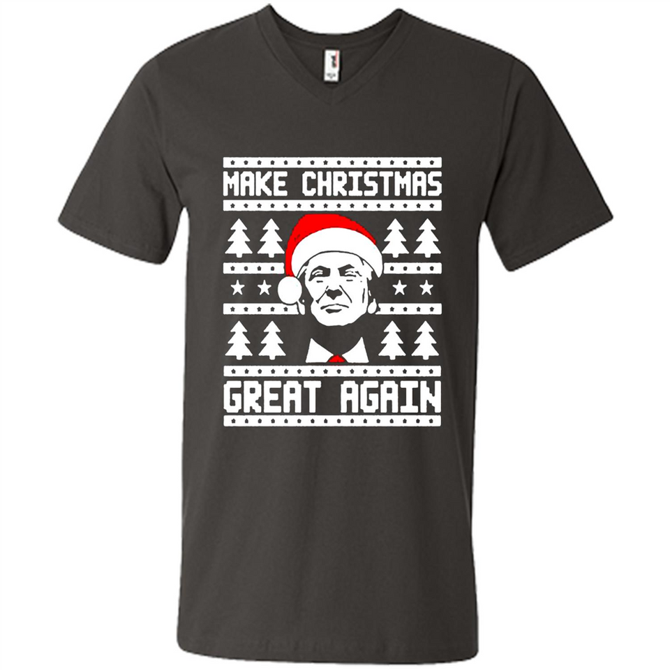 Fabulous Make Christmas Great Again Trump Ugly Christmas - Men's V-Neck