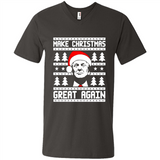 Fabulous Make Christmas Great Again Trump Ugly Christmas - Men's V-Neck