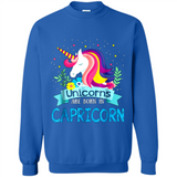 Unicorns are born in Capricorn Birthday Rainbow Gift Custom Ultra Cotton