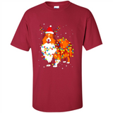 Christmas Lights Shetland Sheepdog Wearing Santa Hat Funny Xmas Mug - Shirt