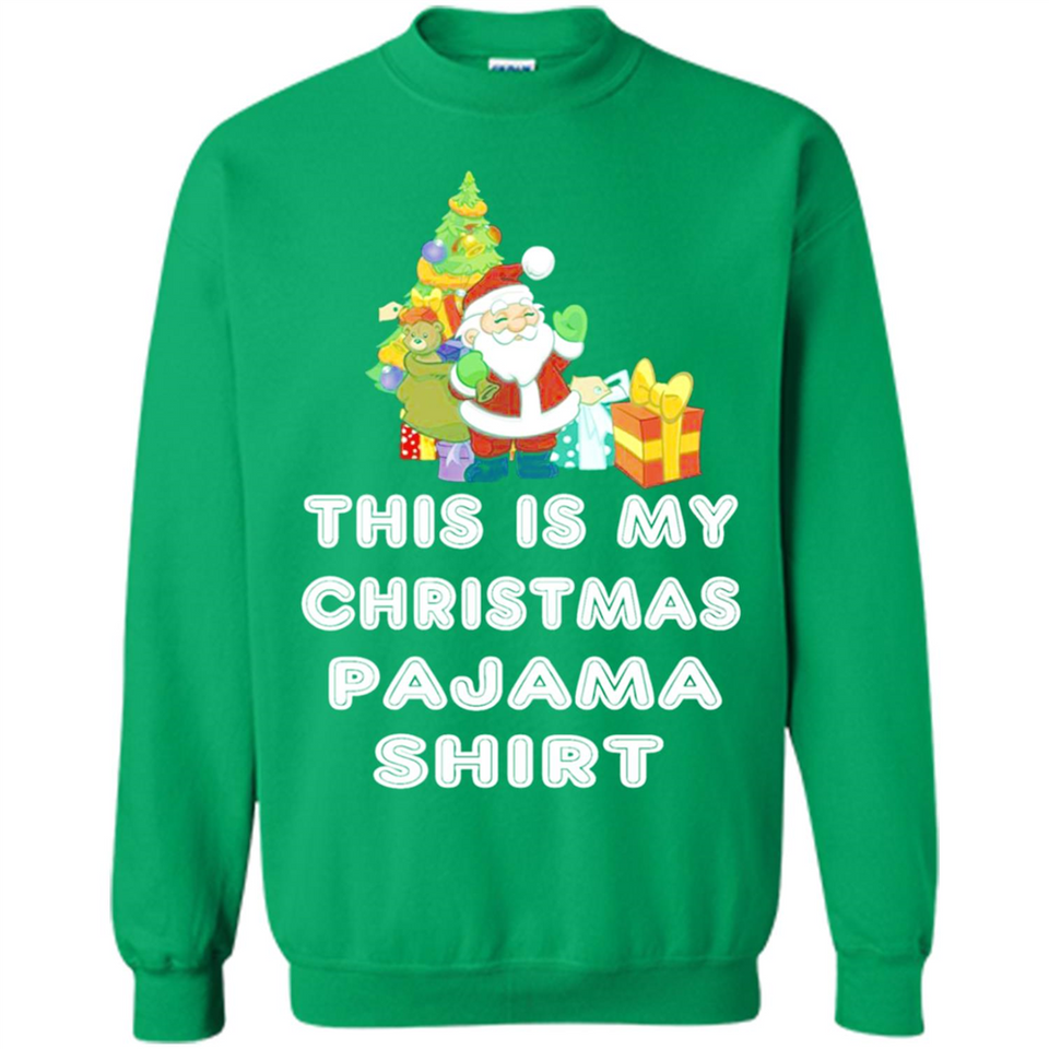 This is My Christmas Pajama Shirt - Santa Bear Tree Gift Tee