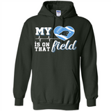 Carolina Panthers Football My Heart is on that Field - Hoodie