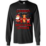 Never Underestimate An October Woman Watches Hallmark Movies Sweatshirt PINGPONG