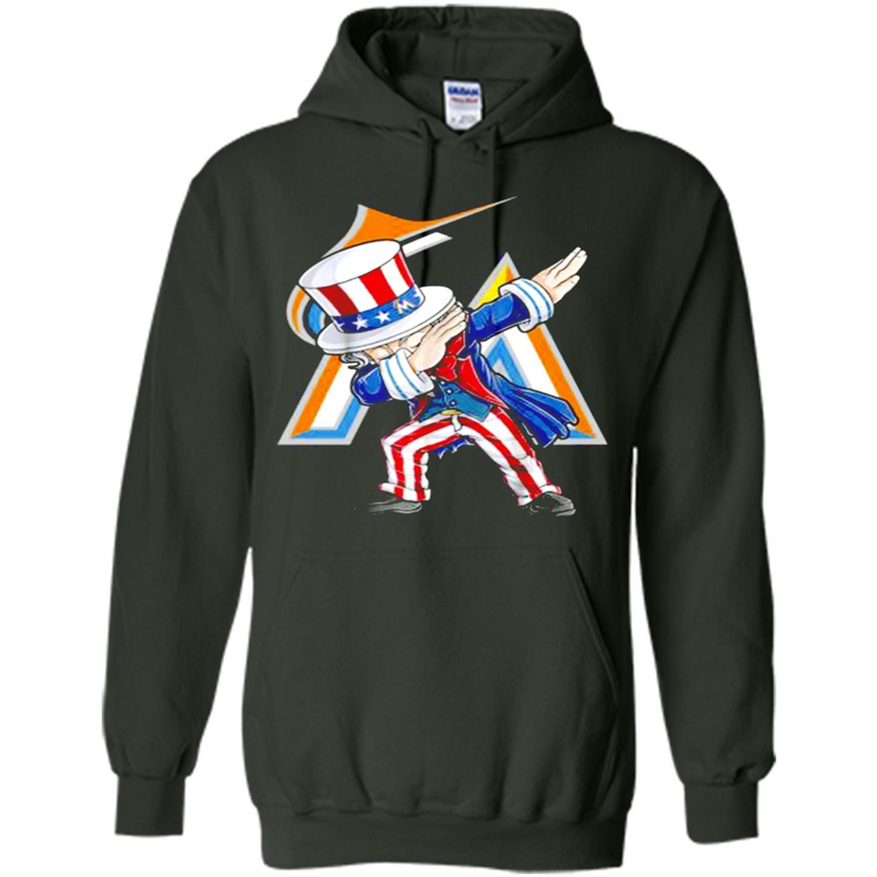MLB MIAMI MARLINS UNCLE SAM DABBING INDEPENDENCE DAY