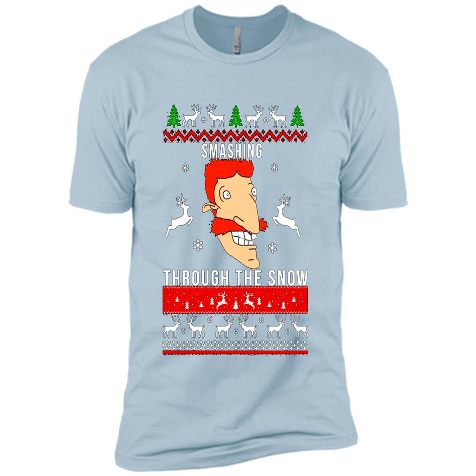 Nigel Thornberry Smashing through the snow Christmas sweatshirt PINGPONG