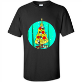 Funny Pizza Ugly Christmas Sweater Xmas Pizza Tree - Shirt