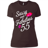 Sassy and Fabulous at 55 - 55th Birthday - Ladies' Boyfriend T-Shirt