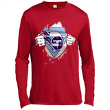 Tennessee Titans And Superman Fans - Canvas Long Sleeve T-Shirt
