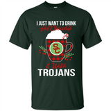 I Just Want To Drink Hot Chocolate & Watch USC Trojans Ugly Christmas Sweater PINGPONG