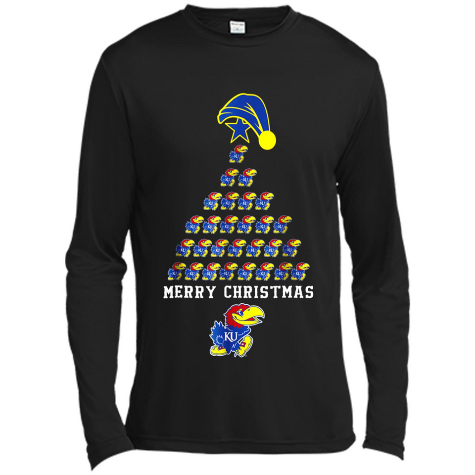 Perfect Kansas Jayhawks Christmas Tree PINGPONG