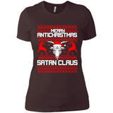 Merry Antichristmas Satan Claus - Ladies' Boyfriend T-Shirt