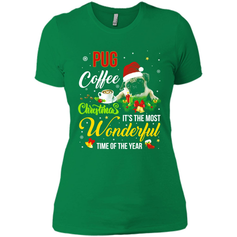 Pug Coffee Wonderful Christmas