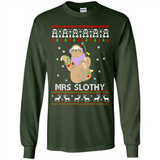 Mrs Slothy Christmas - Long Sleeve T-Shirt