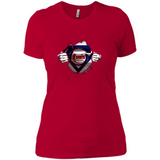 Chicago Cubs And Superman Fans - Ladies' Boyfriend T-Shirt
