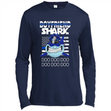 Police boyfriend Shark Blue Line Tee
