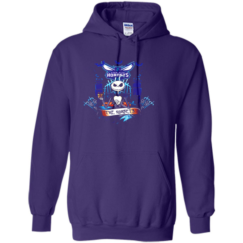 Charlotte Hornets Halloween The Nightmare Before Christmas - Hoodie