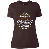 Funny Christmas Movie Shirt, Christmas Movies - Ladies' Boyfriend T-Shirt